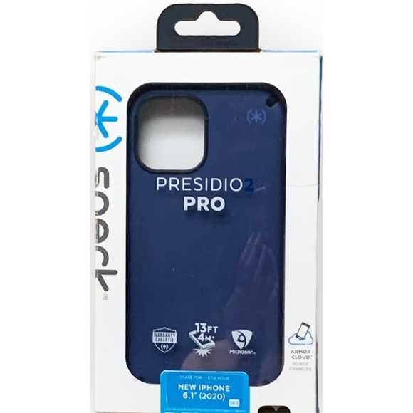 Speck $50 Presidio 2 Pro iPhone 12/12 Pro Case 6.1” Blue - Picture 1 of 8